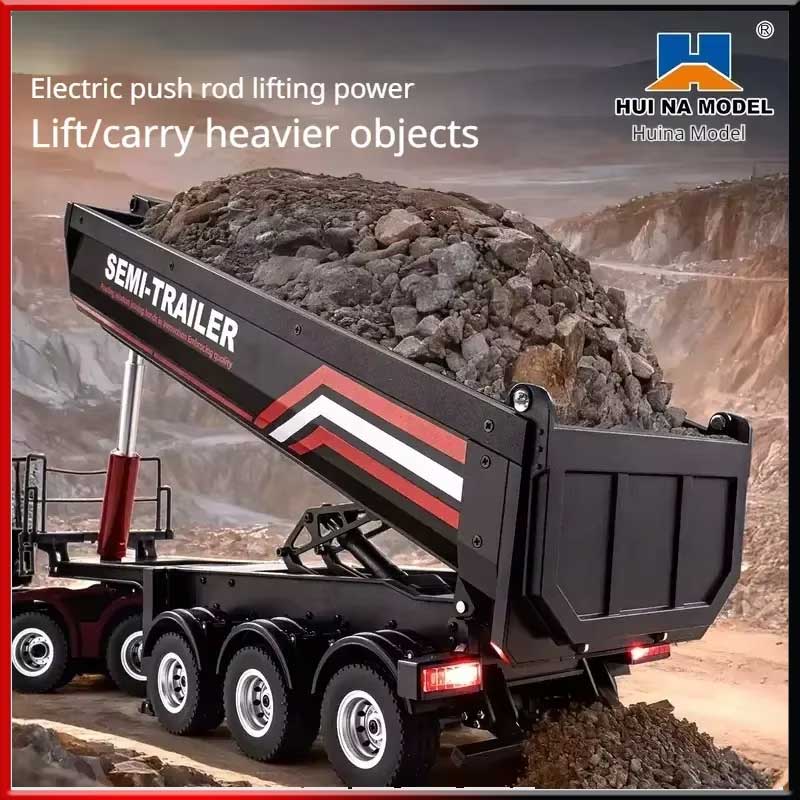 Dump Truck Toy - هوينا 1/18 1509 مقطورة نصف قلابة