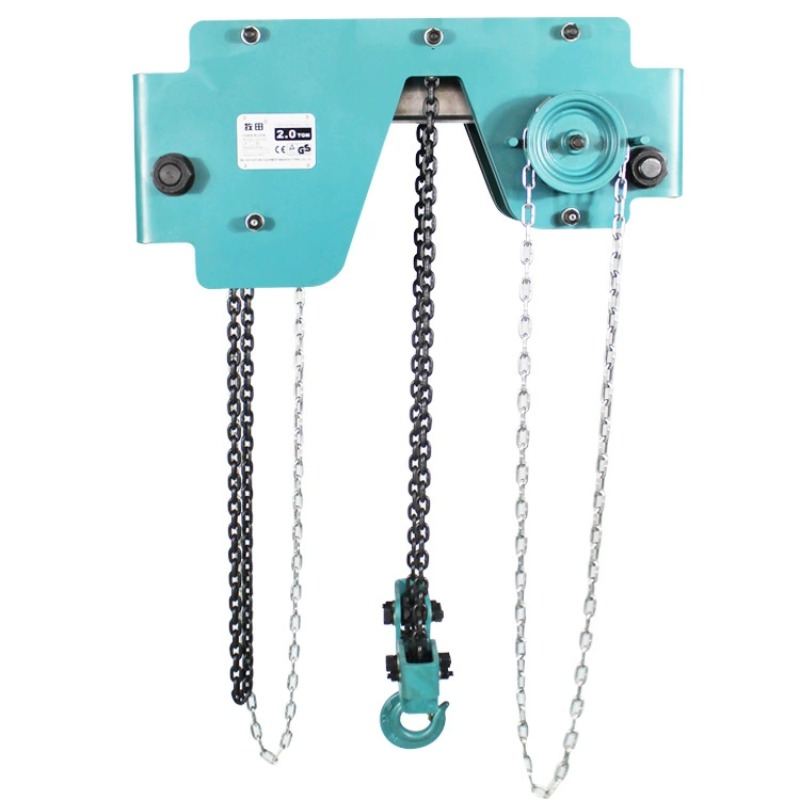 Tools Heavy Equipment - رافعة يدوية بسلسلة مزدوجة منخفضة الارتفاع،