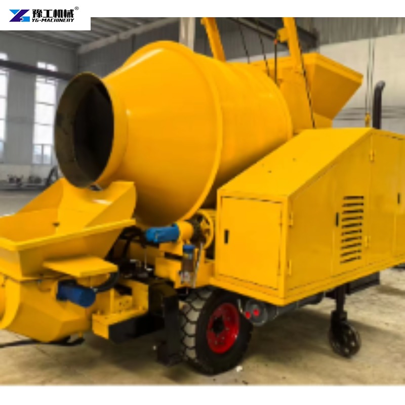 Concrete Mixer Machine - خلاطة خرسانة محمولة على مقطورة مع