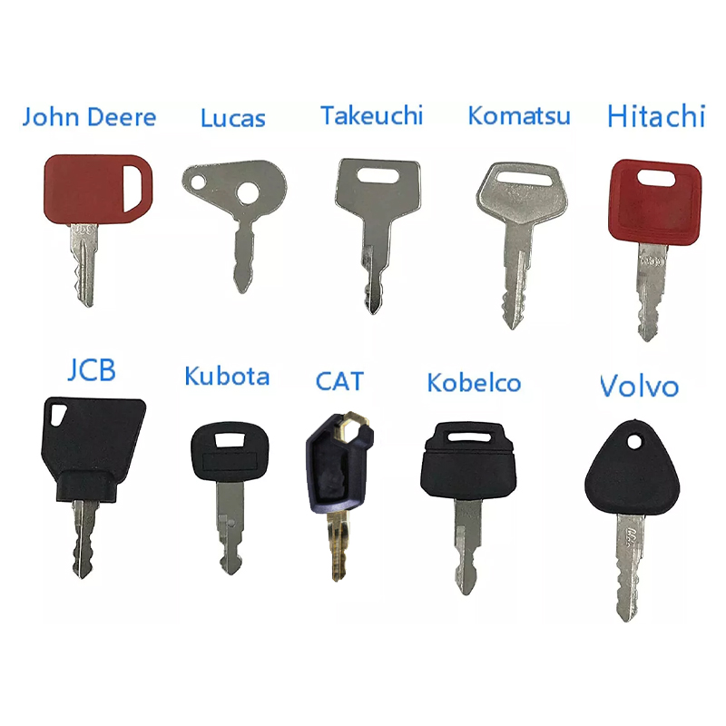 Heavy Equipment Key Set - 10 قطعة مجموعة الإشعال الرئيسية للآلات