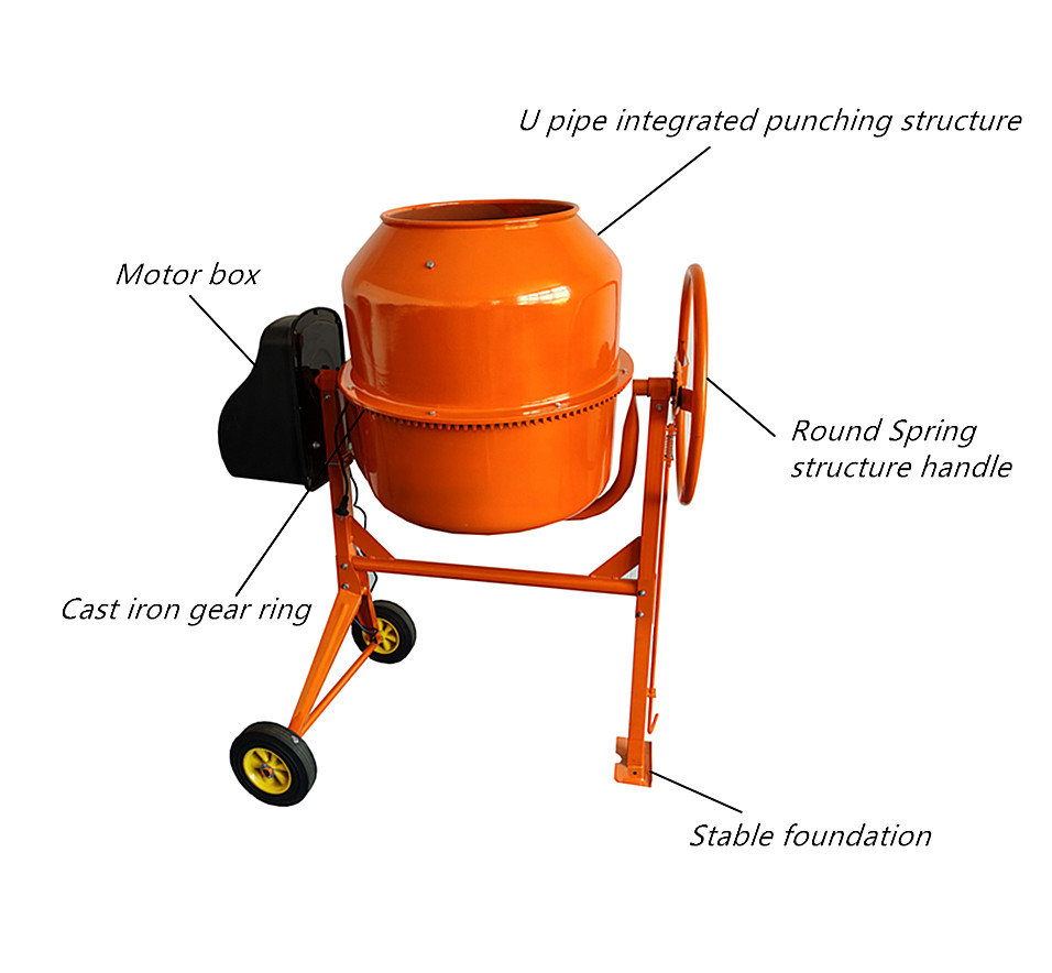 خلاطة أسمنت/خلاطة خرسانة بمحرك - مراجعة Concrete Mixer Machine وسعره