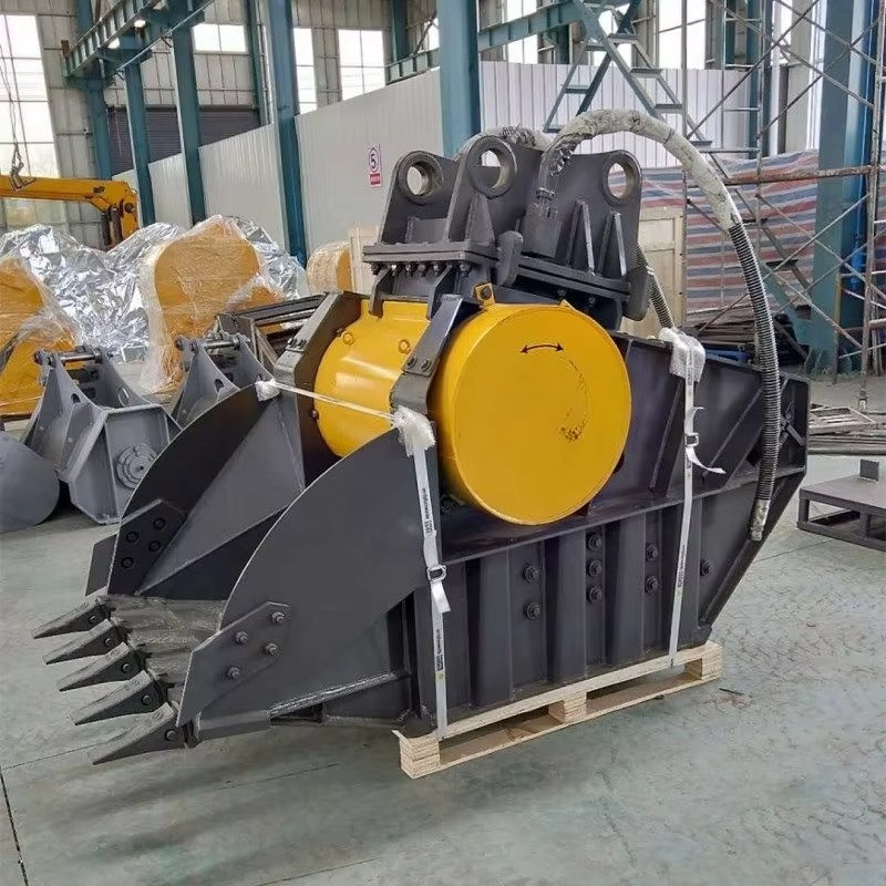 دلو كسارة فكية للحفارات، ملحق  - مراجعة Heavy Equipment With Bucket وسعره