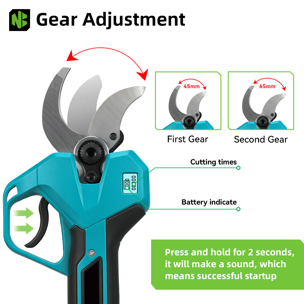 مقص تقليم كهربائي لاسلكي NEWBE - مراجعة Tools Heavy Equipment وسعره