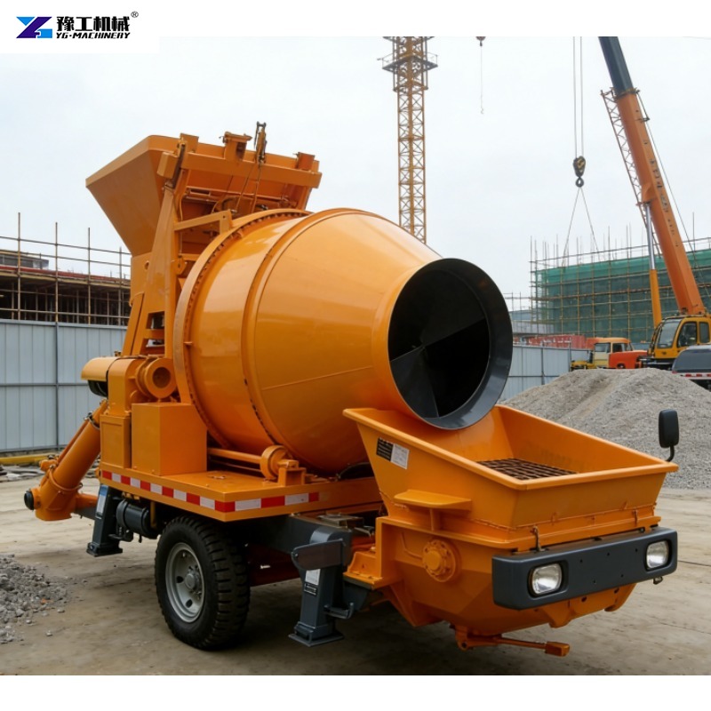 مضخة خرسانة وشاحنة خلط خرسانة  - مراجعة Concrete Mixer Machine وسعره