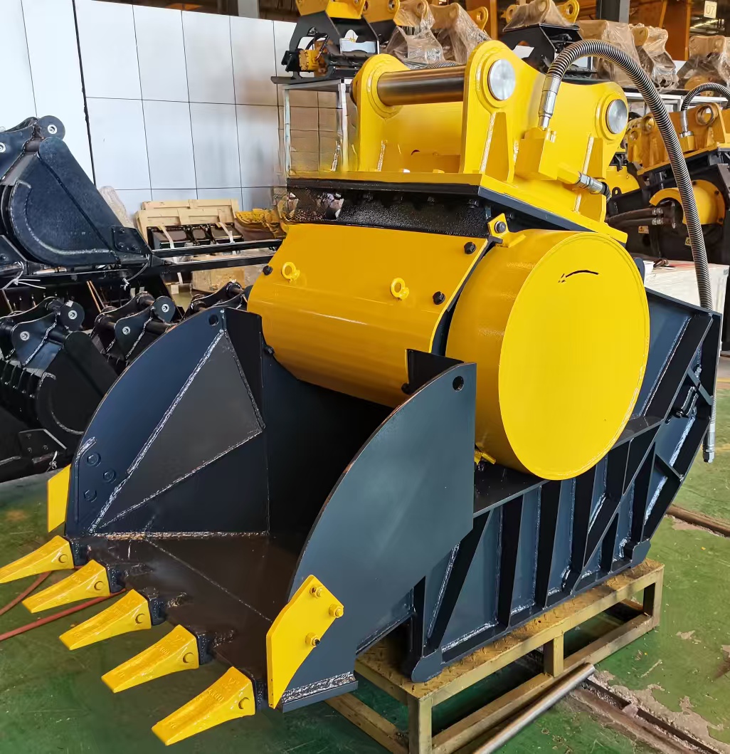 دلو تكسير هيدروليكي للحفارات،  - مراجعة Heavy Equipment With Bucket وسعره