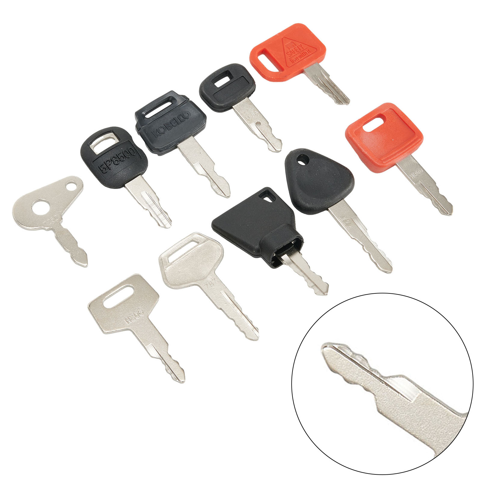 10 مفتاح مجموعة رئيسية مفتاح ا - مراجعة Heavy Equipment Key Set وسعره