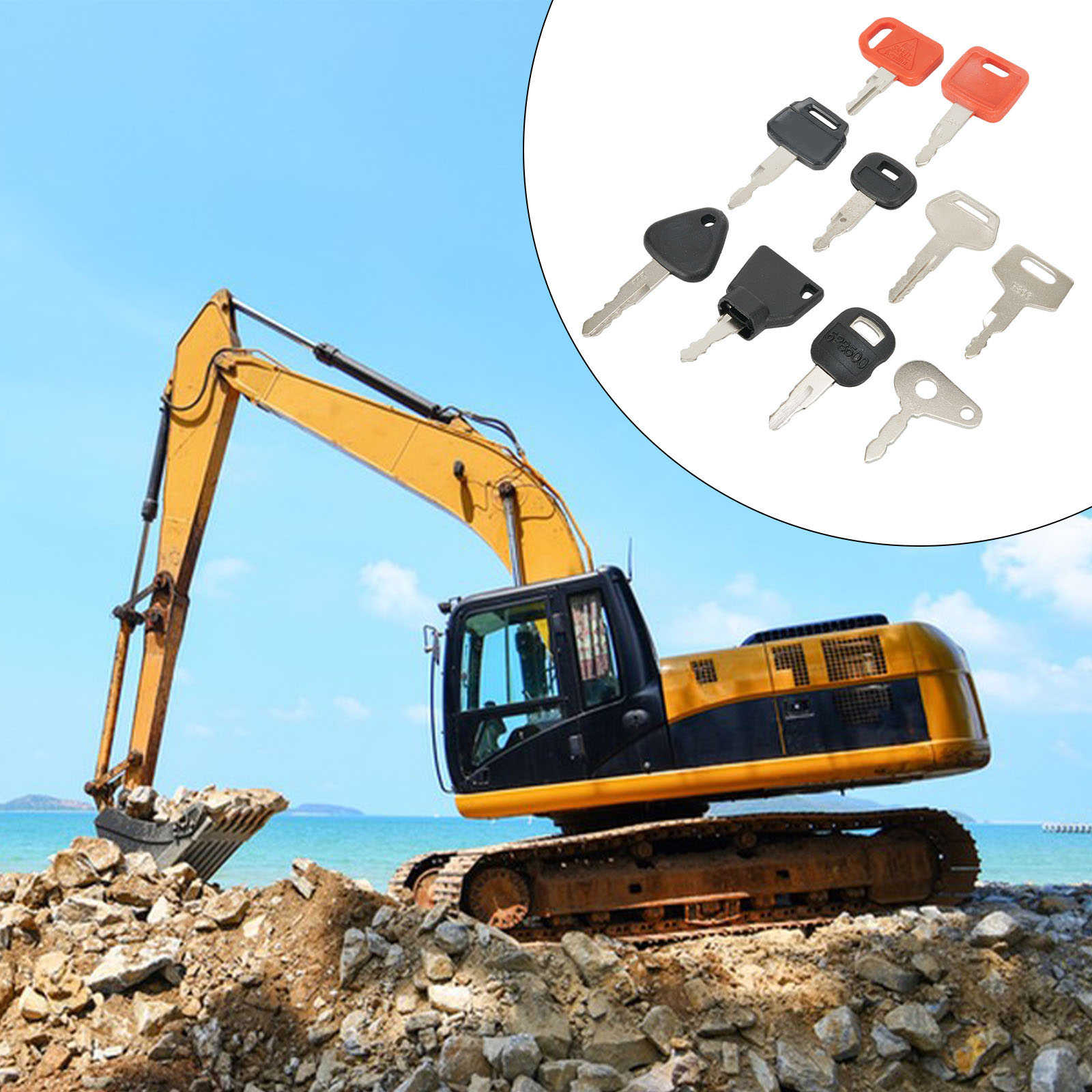 10 مفتاح مجموعة رئيسية مفتاح ا - مراجعة Heavy Equipment Key Set وسعره